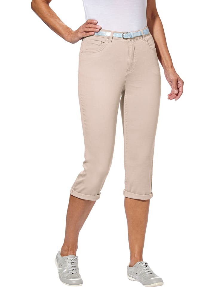 WITT WEIDEN Rybaczki dżinsowe - Skinny fit - w kolorze beżowym rozmiar: 52