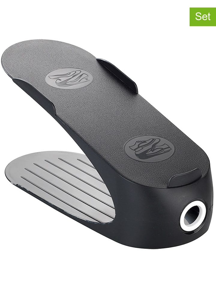 Wenko Stojaki na buty (4 szt.) "Maximex" w kolorze czarnym - 29 x 15 x 11,5 cm rozmiar: onesize