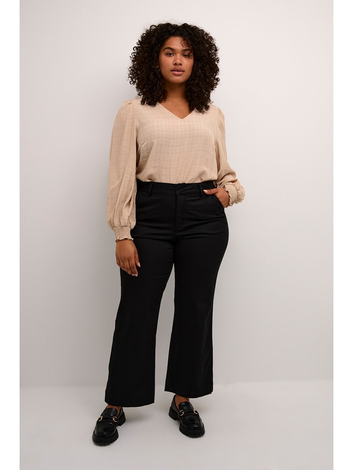 KAFFE curve Spodnie w kolorze czarnym rozmiar: 44