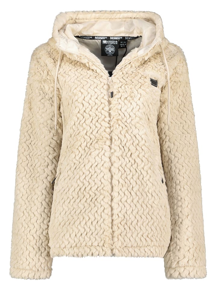 Geographical Norway Kurtka polarowa "Tredouce" w kolorze kremowym rozmiar: L