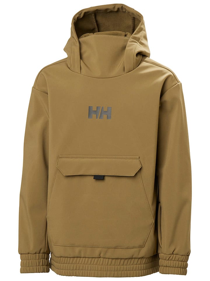 Helly Hansen Bluza softshellowa "Powder" w kolorze jasnobrązowym rozmiar: 140