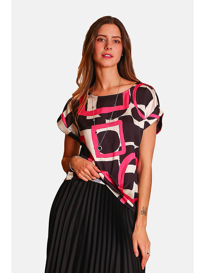 William de Faye Bluzka w kolorze różowo-czarnym rozmiar: 40
