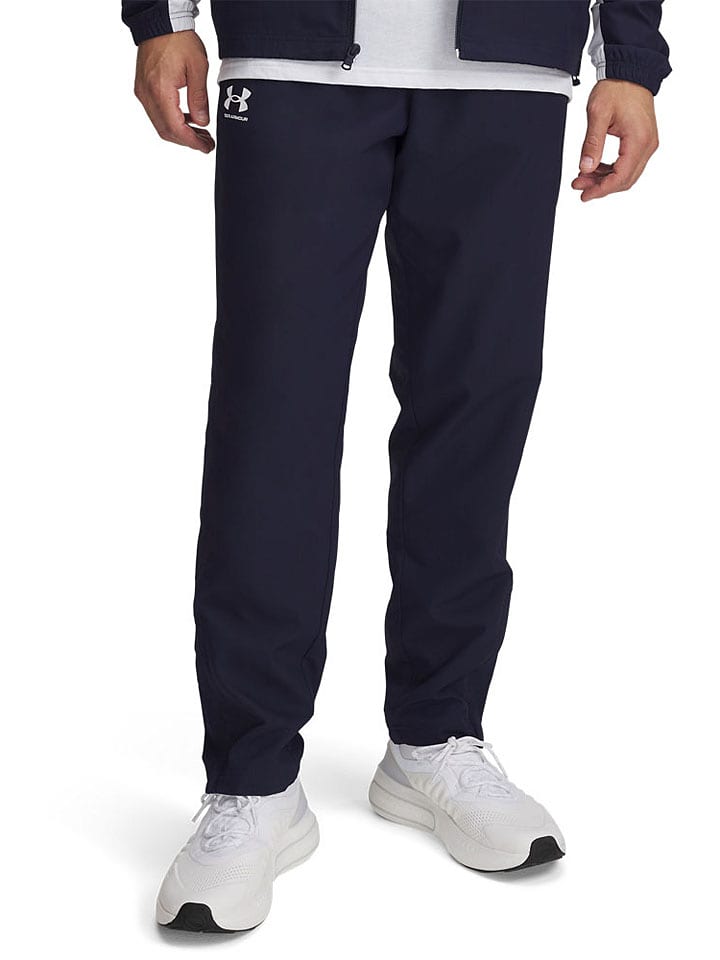 Under Armour Spodnie funkcyjne "Rival" w kolorze granatowym rozmiar: M