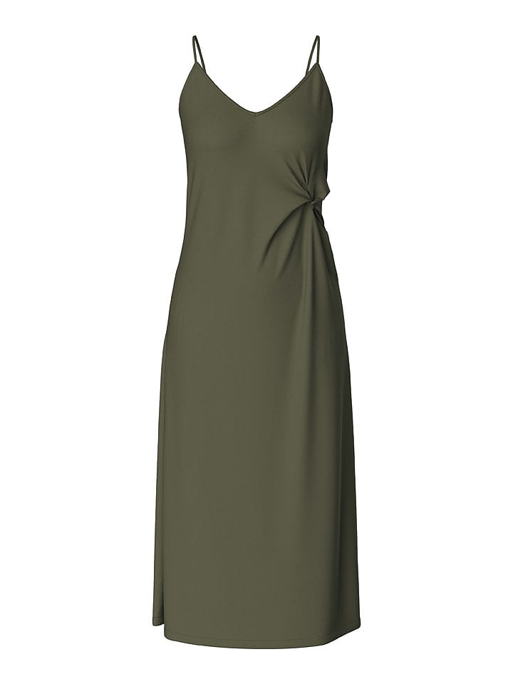 Pieces Sukienka "Anora" w kolorze khaki rozmiar: S