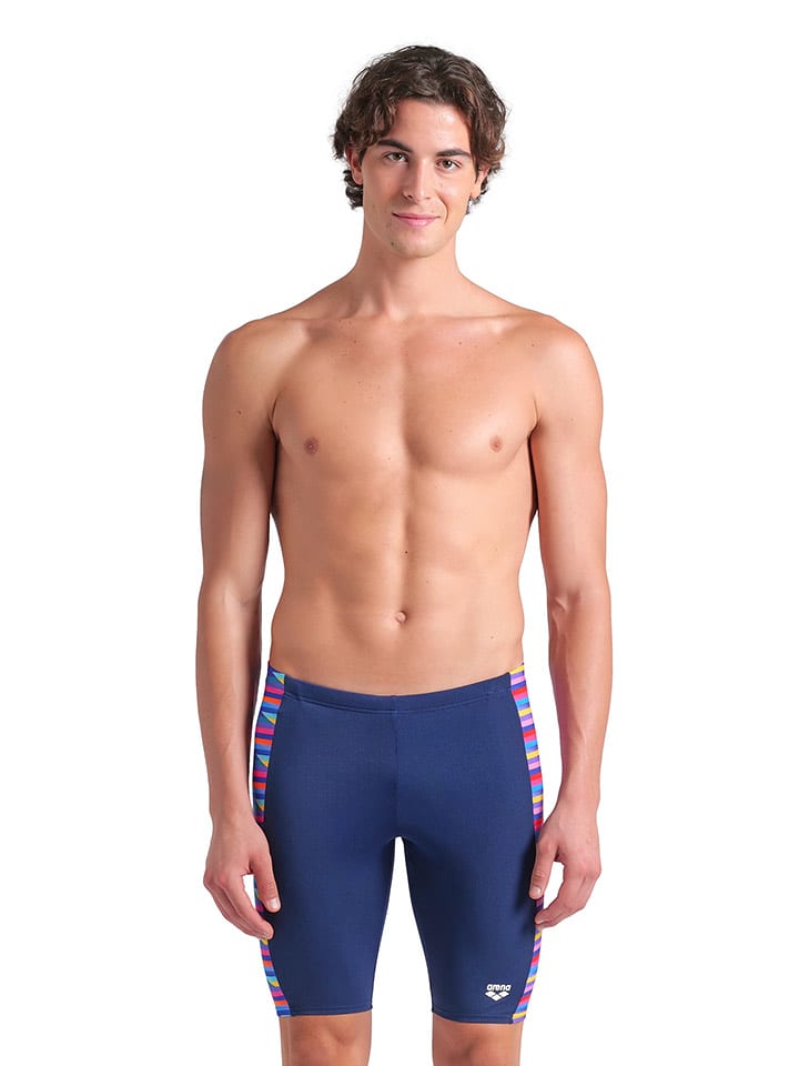 Arena Kąpielówki w kolorze granatowym ze wzorem rozmiar: 8