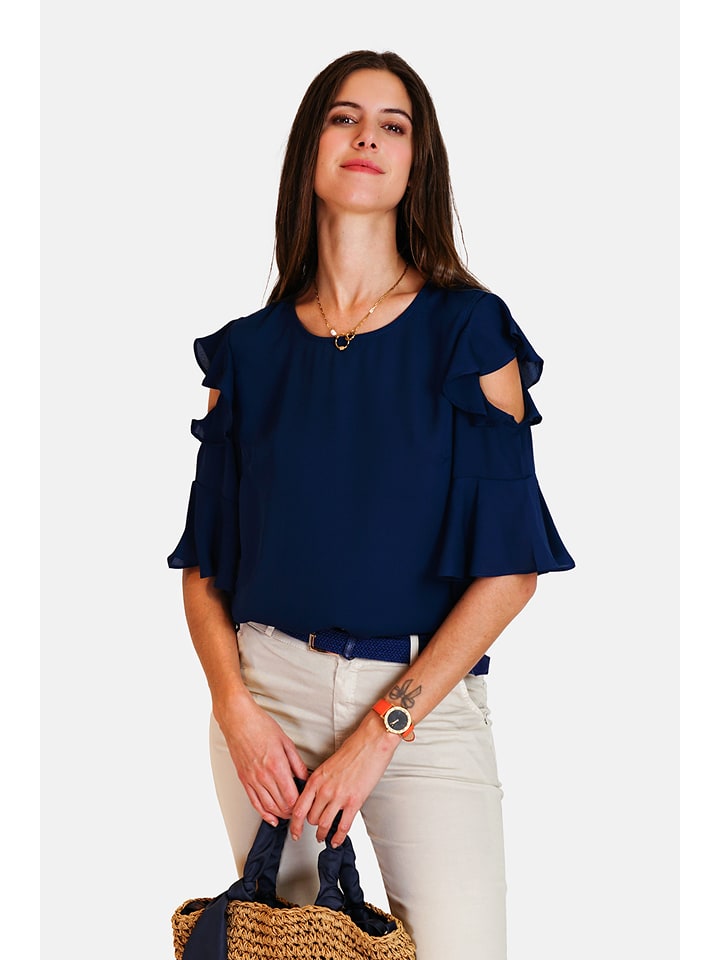 ASSUILI Bluzka w kolorze granatowym rozmiar: 38