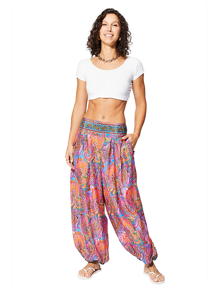 Aller Simplement Spodnie w kolorze różowo-niebieskim rozmiar: 34-40