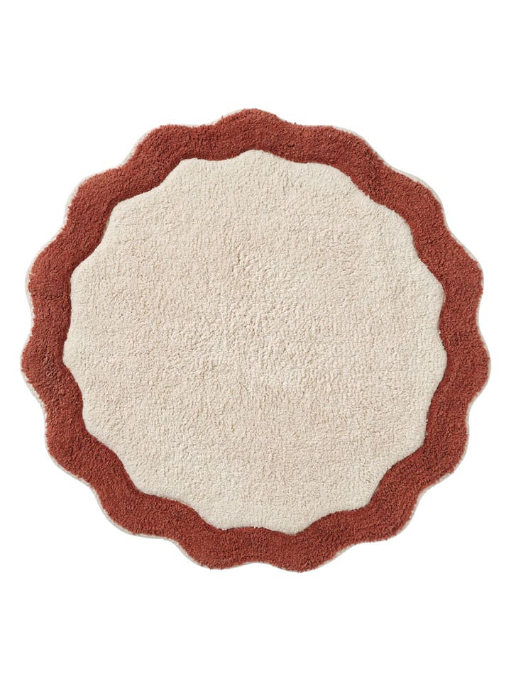 Ellos Home Dywanik łazienkowy "Scallop" w kolorze czerwono-kremowym rozmiar: 70 cm