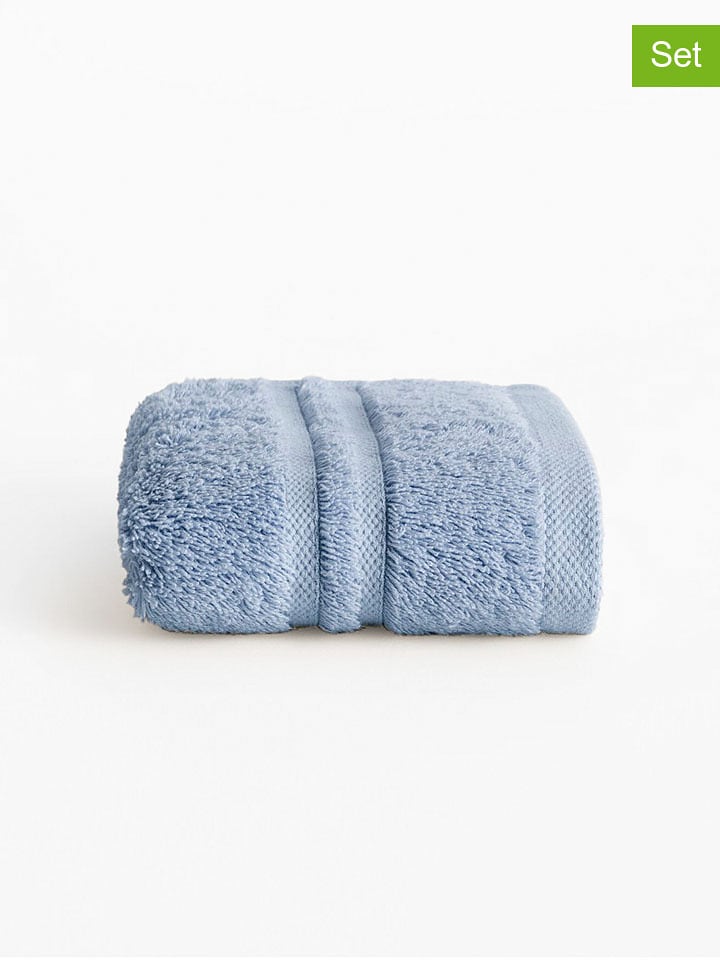 Pierre Cardin Ręczniki (2 szt.) "Premium" w kolorze niebieskim dla gości rozmiar: 30x50 cm