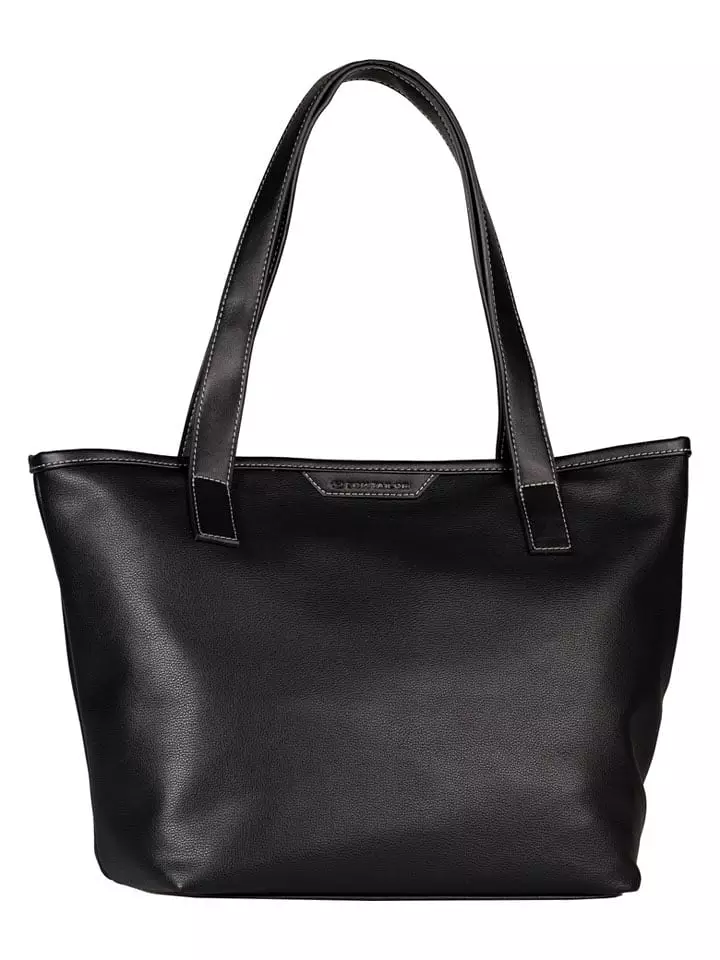 Tom Tailor Shopper bag "Leora" w kolorze czarnym - 39 x 26,5 x 19 cm rozmiar: onesize