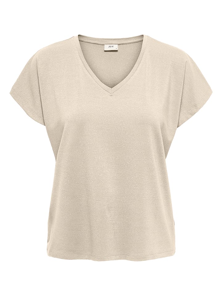 JDY Koszulka w kolorze beżowym rozmiar: L