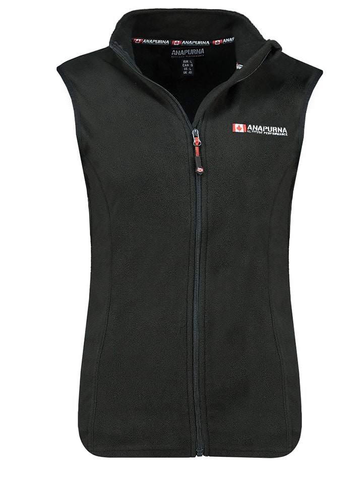 ANAPURNA Kamizelka polarowa "Vugana" w kolorze czarnym rozmiar: L