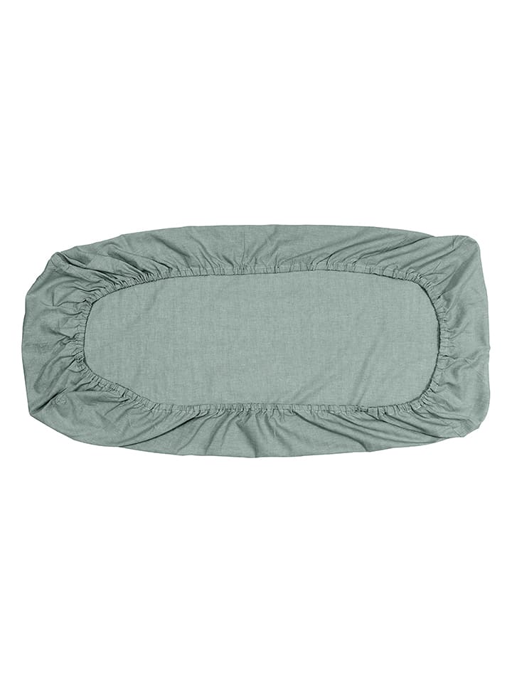 Kindsgut Prześcieradło w kolorze zielonym na gumce - 120 x 60 cm rozmiar: 60x120 cm