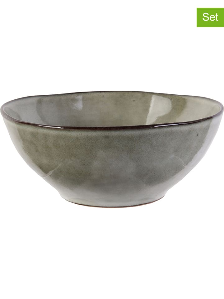 THE HOME DECO FACTORY Miski (3 szt.) w kolorze szarym - Ø 14,5 cm rozmiar: onesize