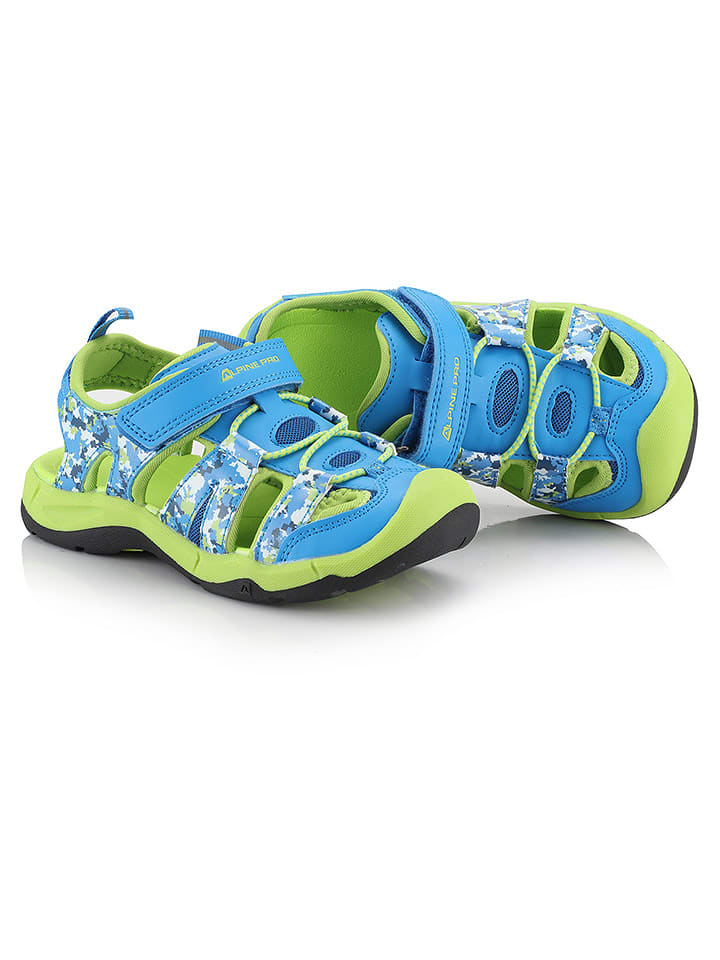 Alpine Pro Półsandały "Grobo" w kolorze niebiesko-zielonym rozmiar: 32