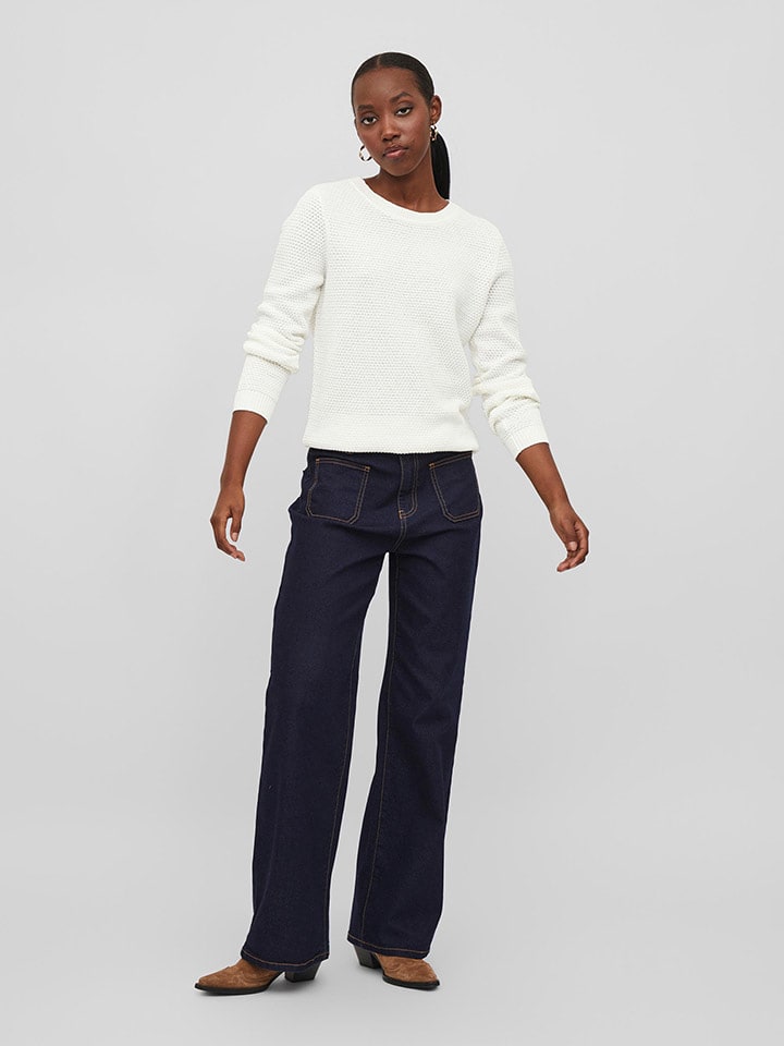 Vila Sweter w kolorze białym rozmiar: XL