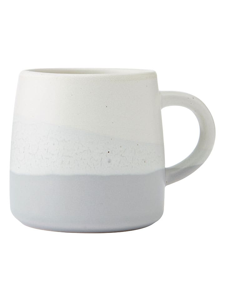 Mikasa Kubki (2 szt.) w kolorze biało-jasnoszarym - 390 ml rozmiar: onesize