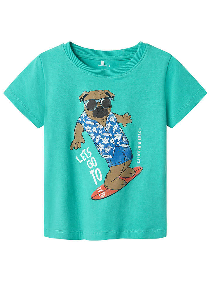 name it Koszulka "Frolle" w kolorze turkusowym rozmiar: 98