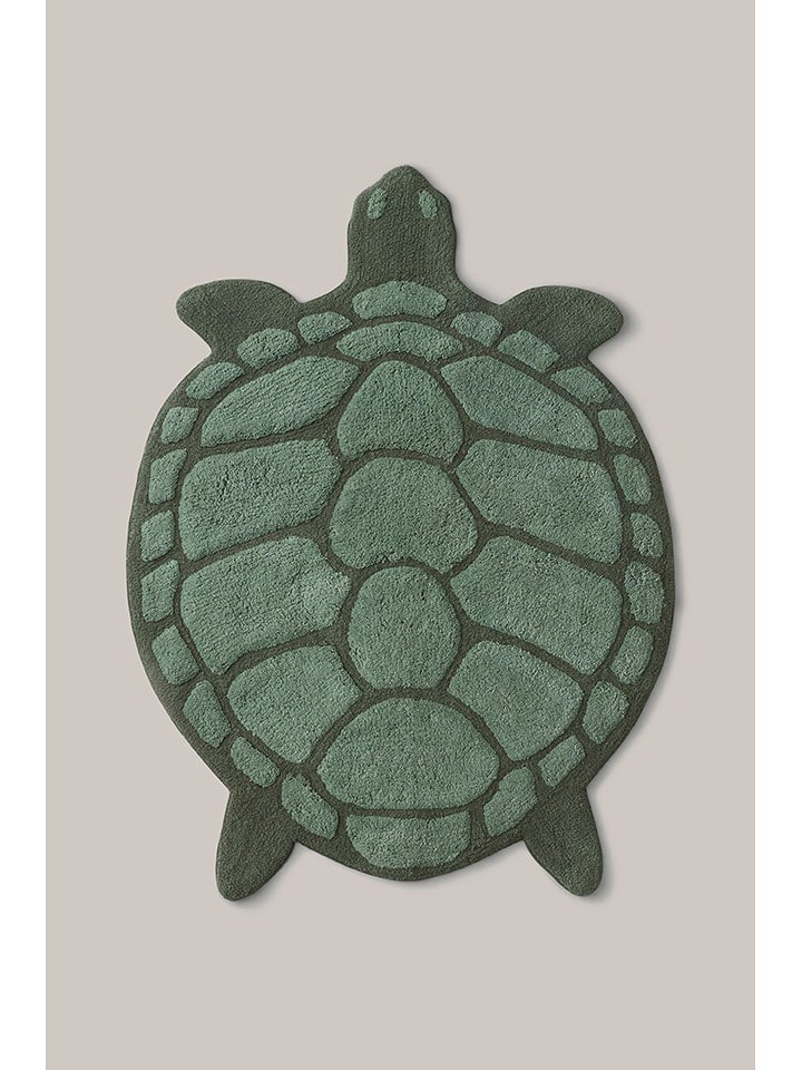 Ellos Home Dywanik łazienkowy "Lazy" w kolorze zielonym rozmiar: 75x98 cm