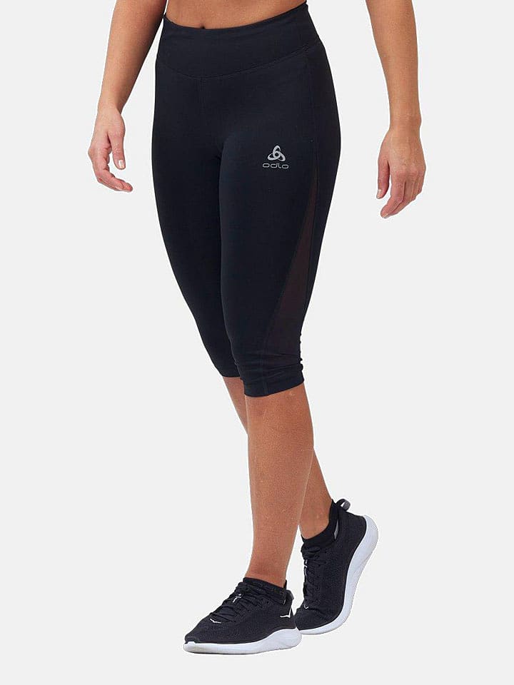 Odlo Legginsy sportowe "3/4 Essentials" w kolorze czarnym rozmiar: XS