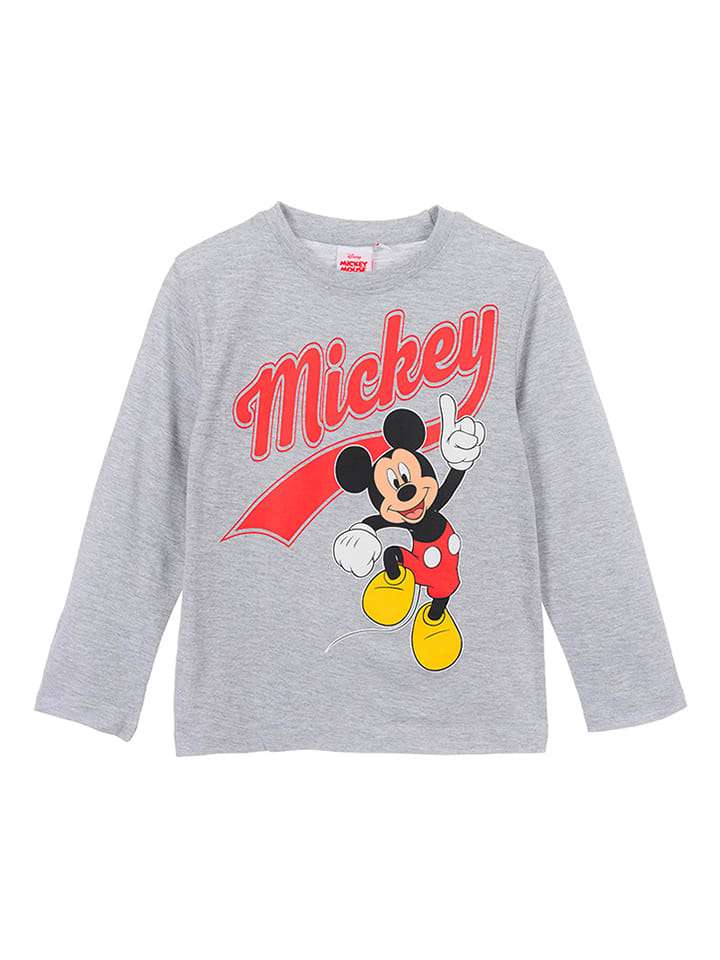 Disney Mickey Mouse Koszulka "Myszka Miki" w kolorze szarym ze wzorem rozmiar: 104