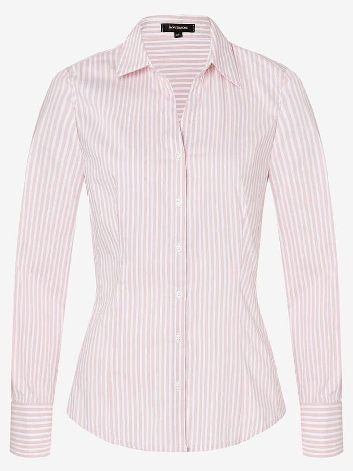 More & More Bluzka w kolorze jasnoróżowo-białym rozmiar: 42