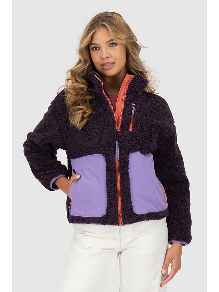 alife and kickin Kurtka polarowa "AnoukAK" w kolorze pomarańczowo-fioletowym rozmiar: S