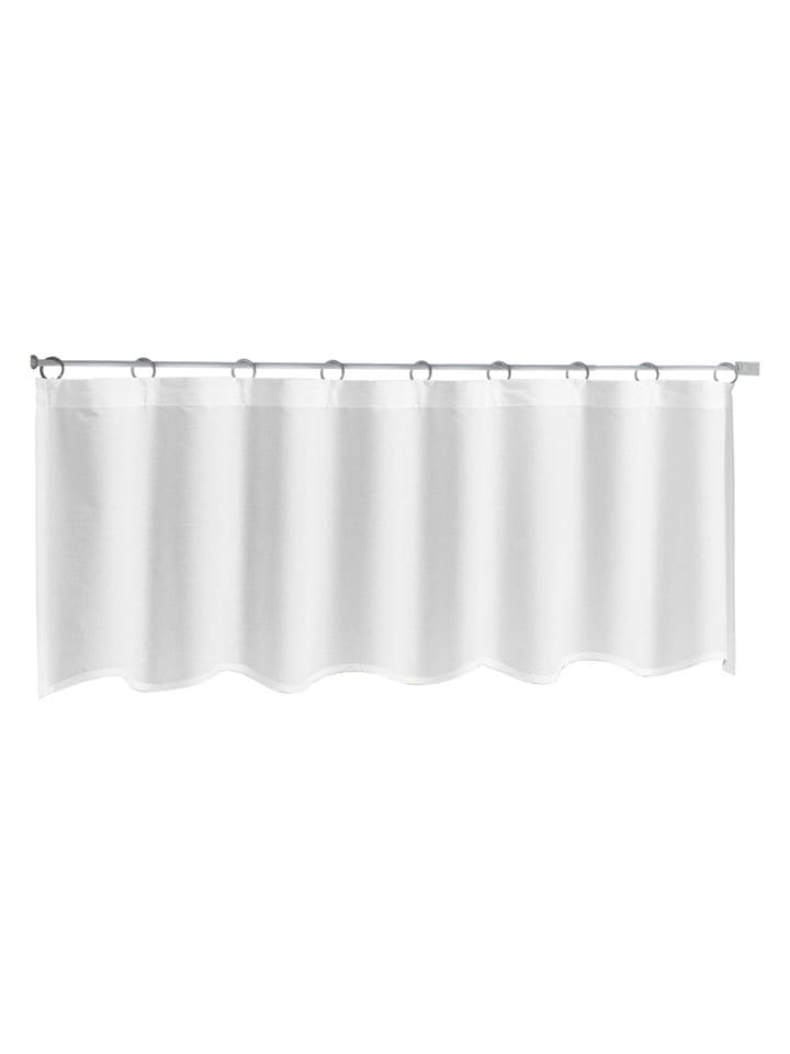heine home Zasłona poprzeczna w kolorze białym rozmiar: 40x130 cm