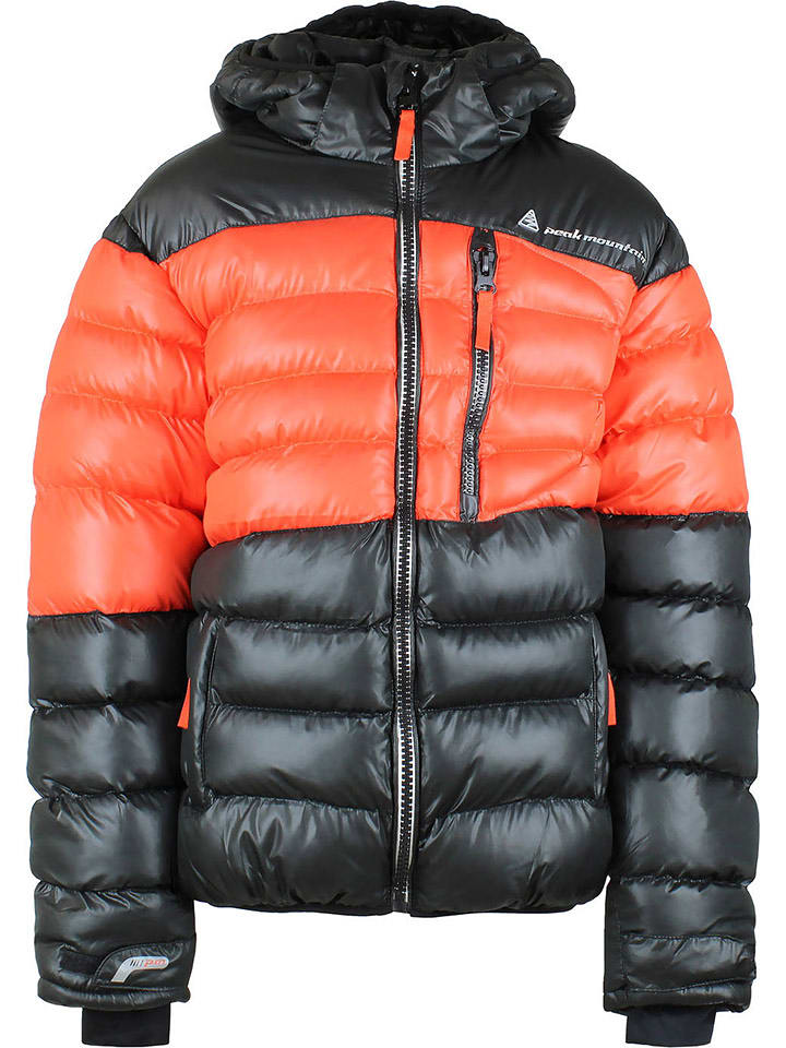Peak Mountain Kurtka pikowana w kolorze pomarańczowo-czarnym rozmiar: 164