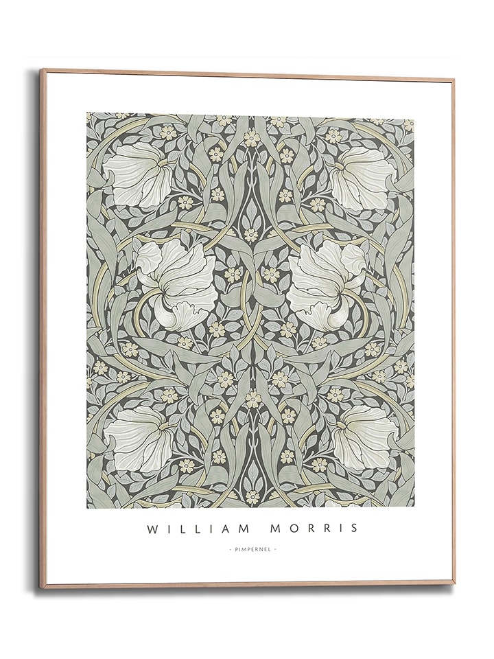 Orangewallz Druk artystyczny "William Morris - Pimpernel" w ramce rozmiar: 40x50 cm