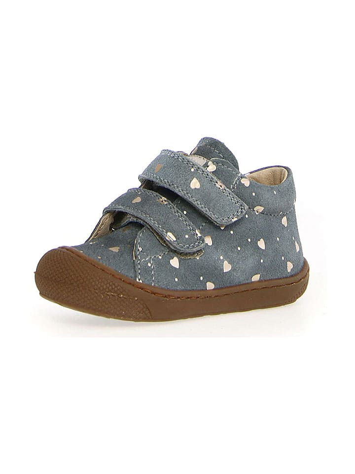 Naturino Skórzane buty "Cocoon" w kolorze niebieskim do nauki chodzenia rozmiar: 23