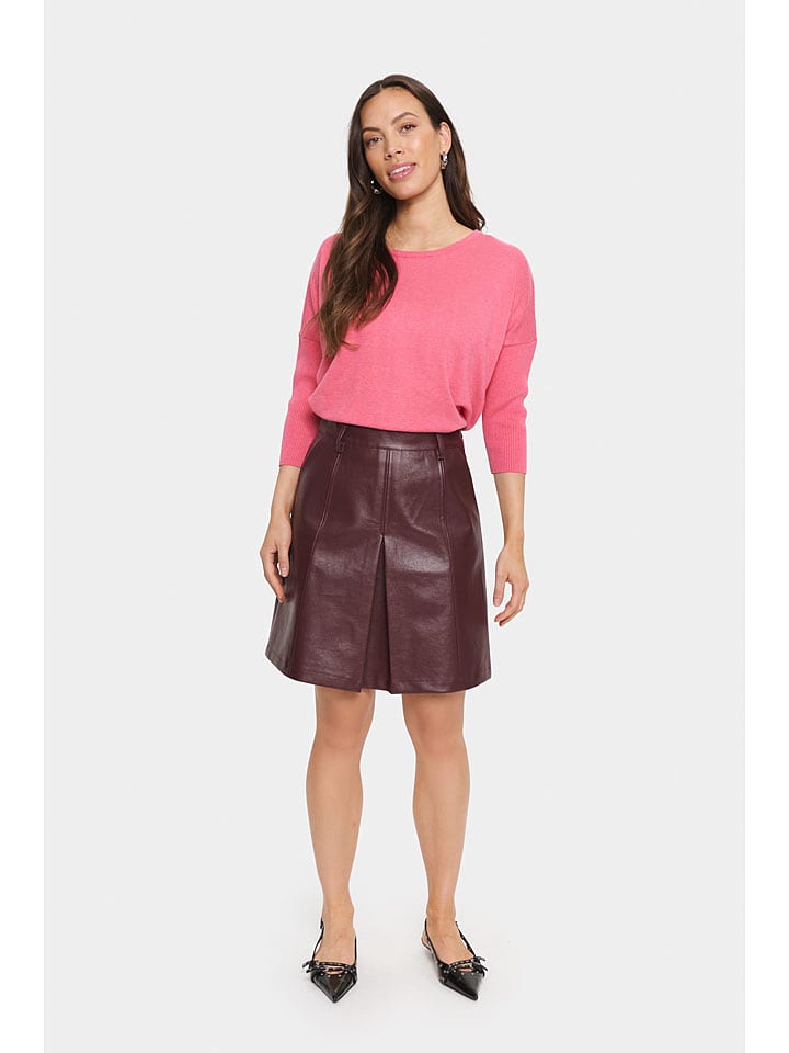 SAINT TROPEZ Sweter w kolorze różowym rozmiar: M