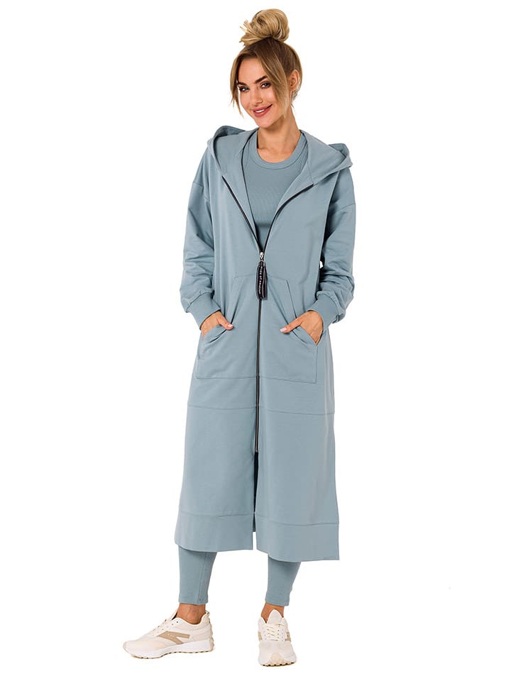 made of emotion Kardigan w kolorze błękitnym rozmiar: S/M