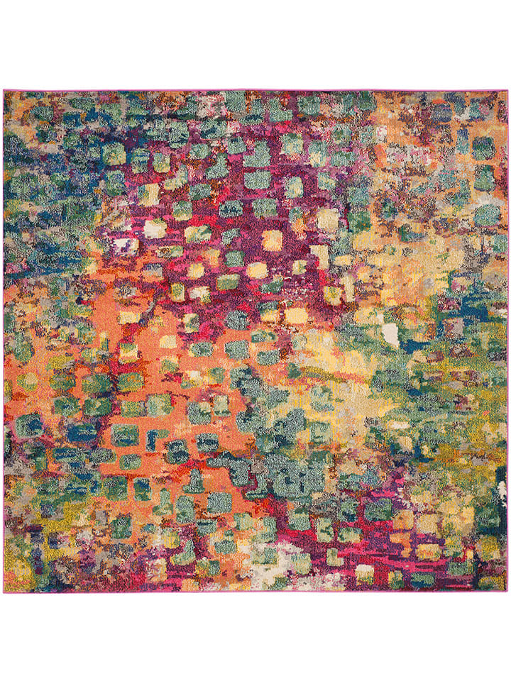 Safavieh Dywan w kolorze różowym ze wzorem rozmiar: 152x152 cm