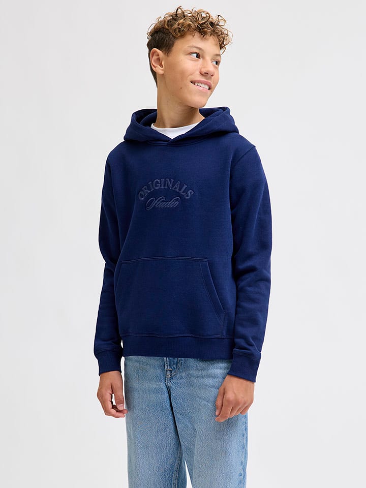 JACK & JONES Junior Bluza "Bleecker" w kolorze granatowym rozmiar: 140