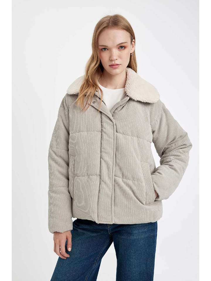 DeFacto Kurtka zimowa w kolorze szarym rozmiar: S