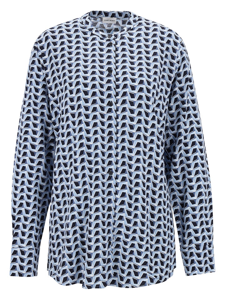 Gerry Weber Bluzka w kolorze błękitno-czarnym rozmiar: 38