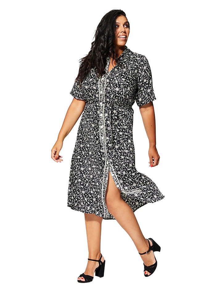 Aller Simplement Sukienka w kolorze czarno-białym rozmiar: 42/44