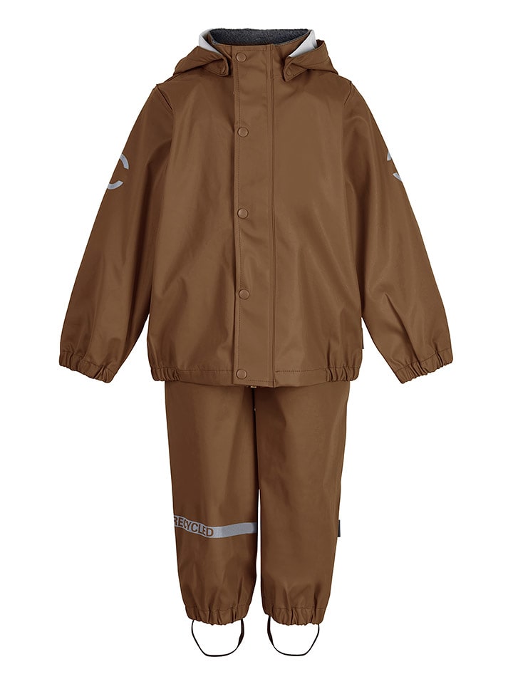 mikk-line 2-częściowy zestaw przeciwdeszczowy w kolorze brązowym rozmiar: 110