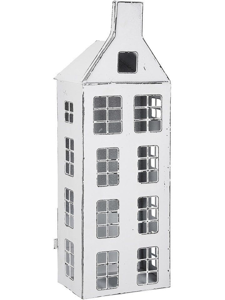 GILDE Lampion "Preso" w kolorze białym - 13 x 40 x 9 cm rozmiar: onesize