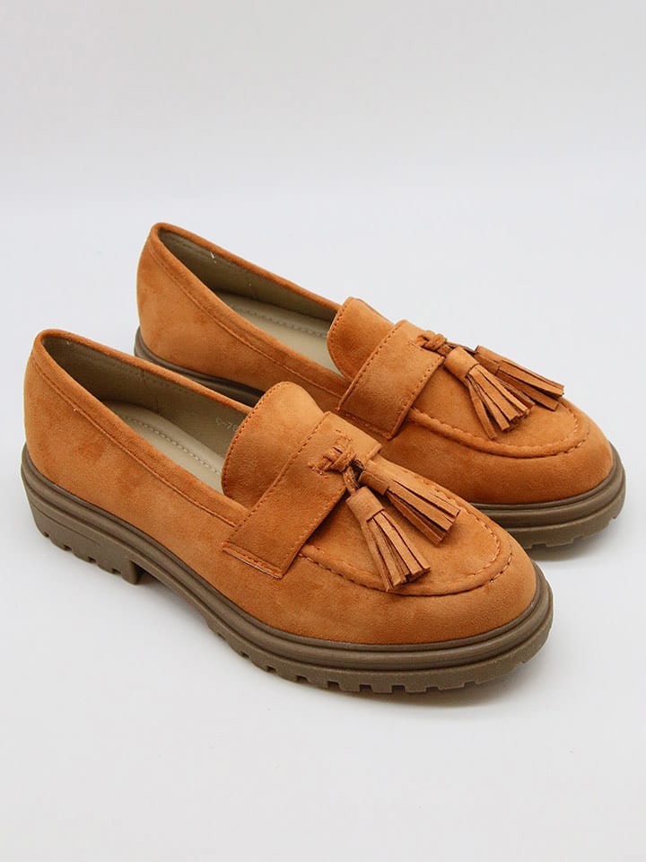 Bellucci Mokasyny w kolorze pomarańczowym rozmiar: 37