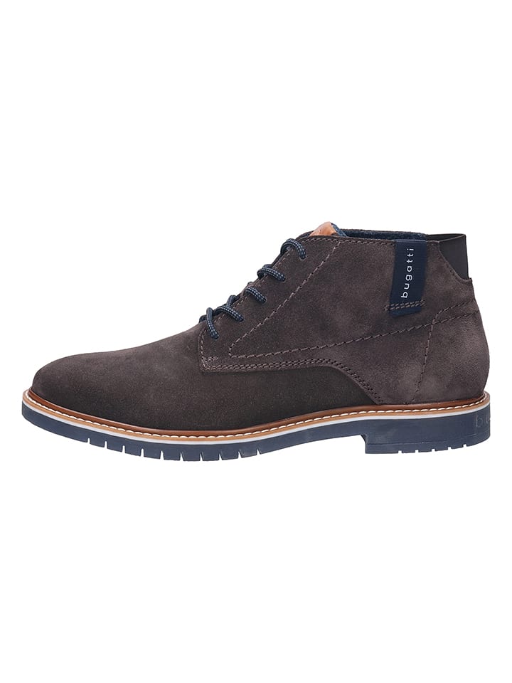 Bugatti Skórzane botki w kolorze szarym rozmiar: 43