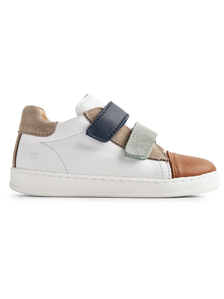 Wheat Skórzane sneakersy w kolorze biało-brązowym rozmiar: 27