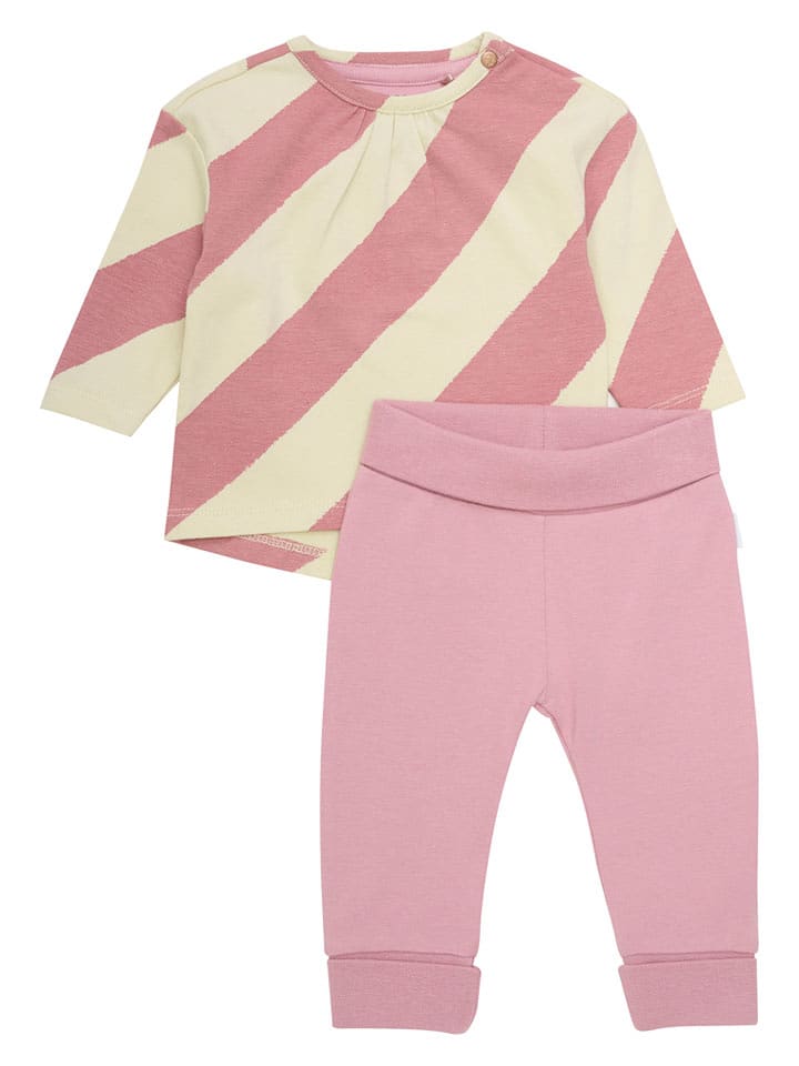 Noppies 2-częściowy zestaw "Tacoma" w kolorze beżowo-jasnoróżowym rozmiar: 80