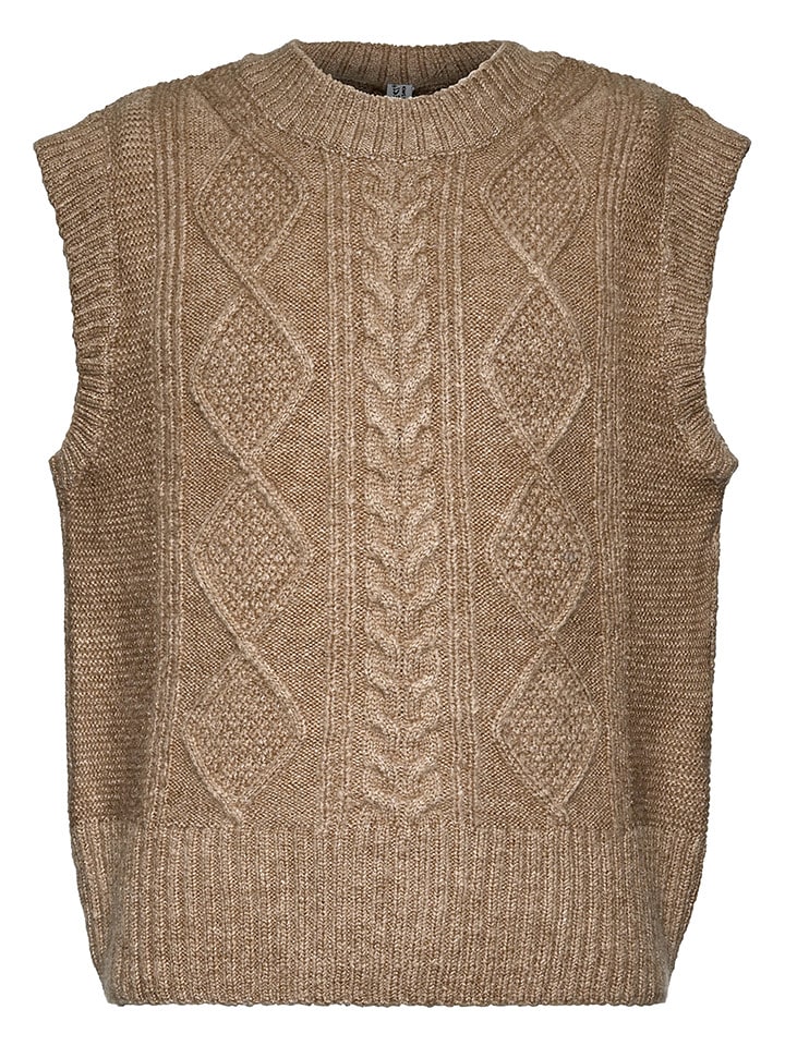 Blue Effect Bezrękawnik w kolorze brązowym rozmiar: 128