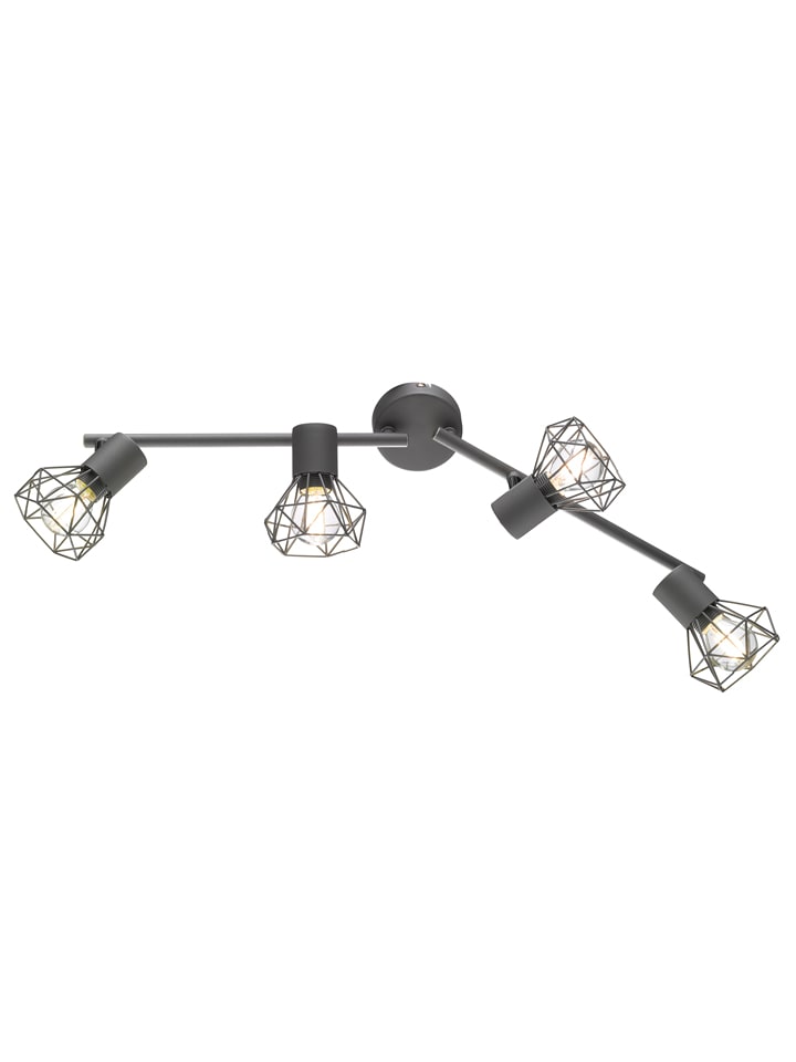 FISCHER & HONSEL Lampa sufitowa "Ran" w kolorze szarym - 60 x 8 cm rozmiar: onesize