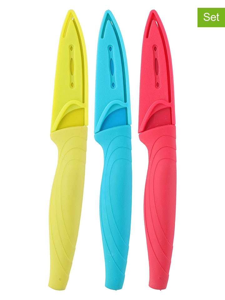 Alpina Noże kuchenne (6 szt.) w kolorze żółtym, niebieskim i czerwonym rozmiar: onesize