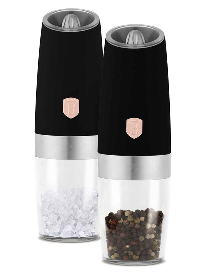 Berlinger Haus 2-częściowy zestaw przyprawników "Gravity - Black Rose" w kolorze czarnym rozmiar: onesize