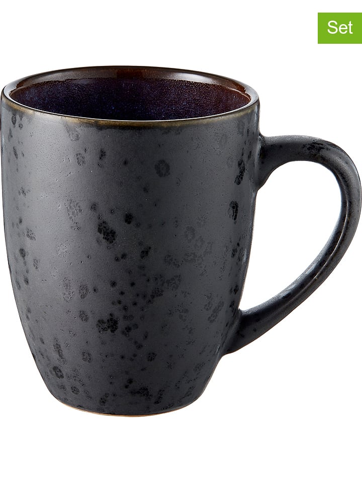 Bitz Kubki (4 szt.) w kolorze granatowo-czarnym - 300 ml rozmiar: onesize