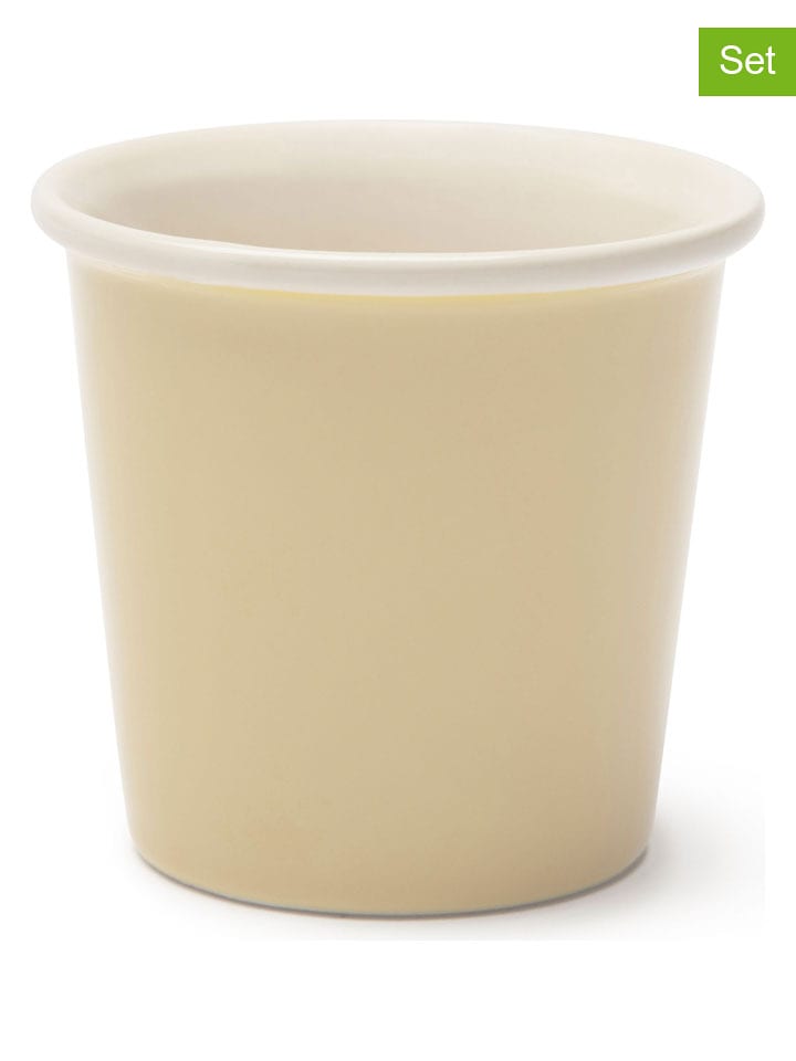 Trendy Kitchen by EXCÉLSA Kubki (6 szt.) "Trendy" w kolorze kremowym do kawy - 90 ml rozmiar: onesize